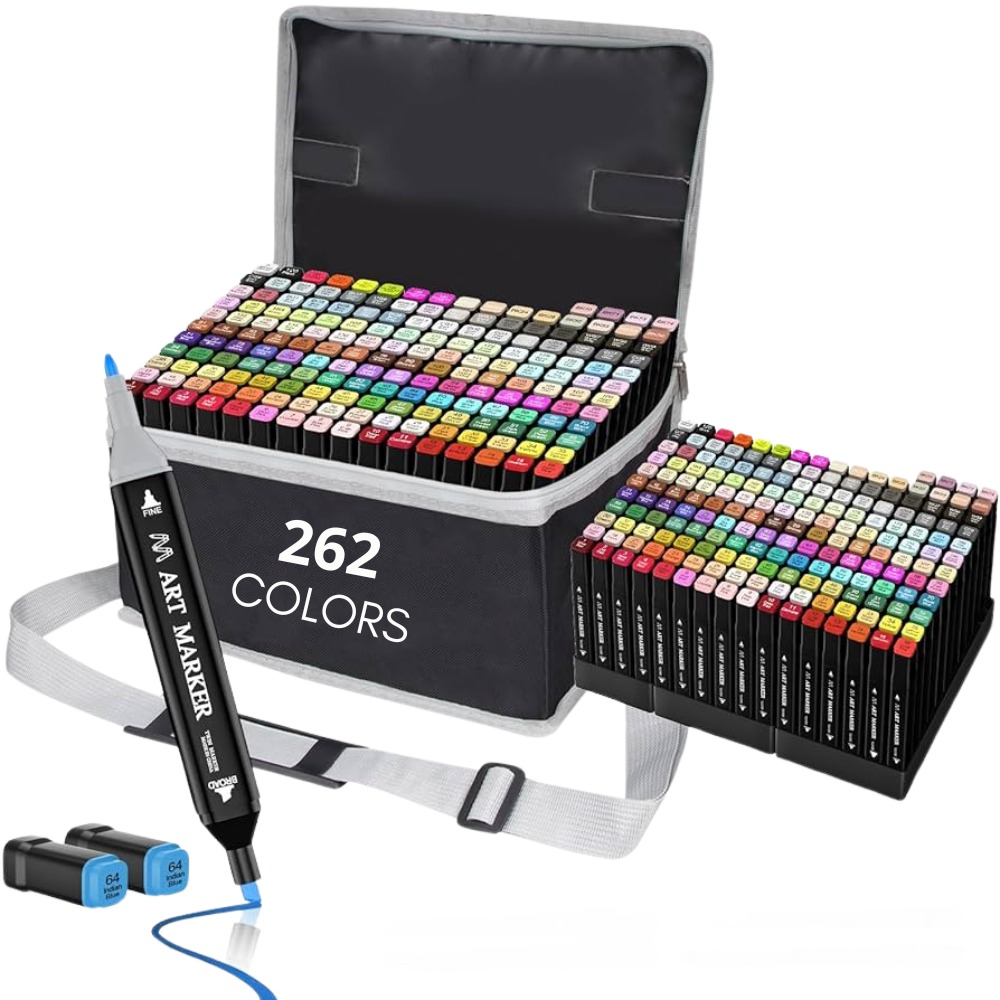 Miniatura 3 de Set Con 262 Plumones Marcadores Doble P